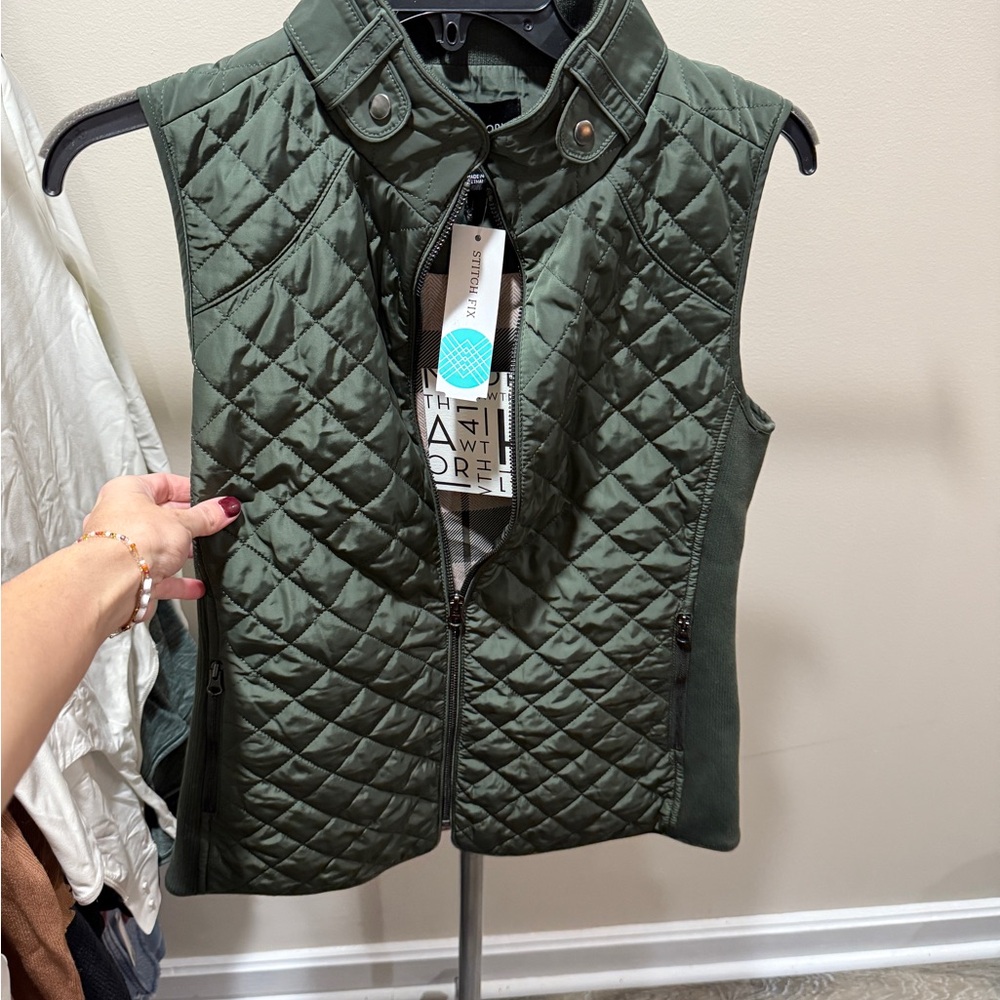 Green Quilted Vest